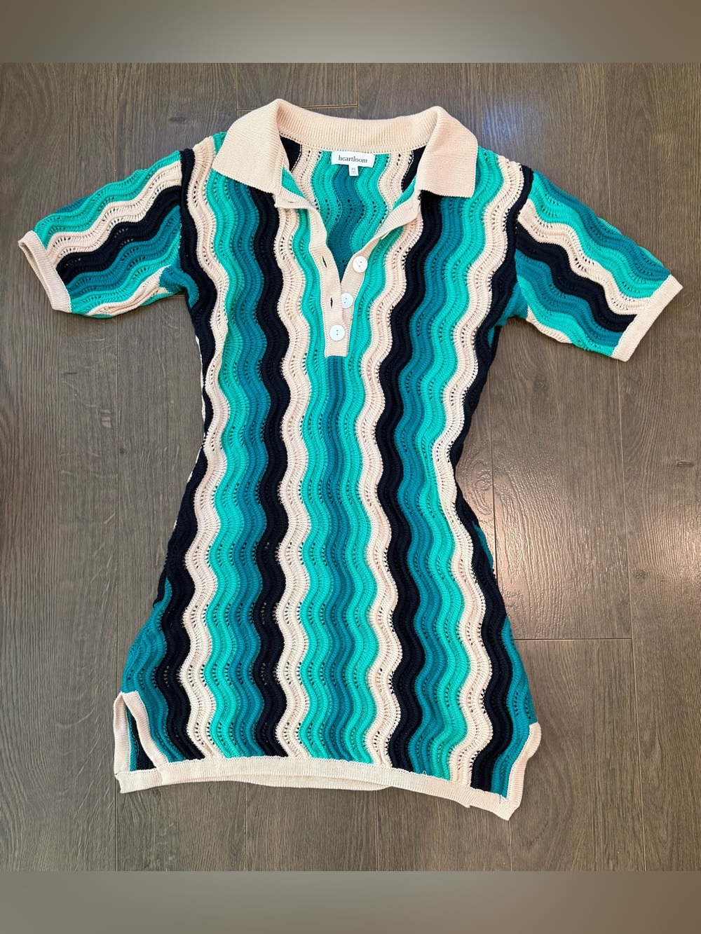 Sweater mini short sleeve dress